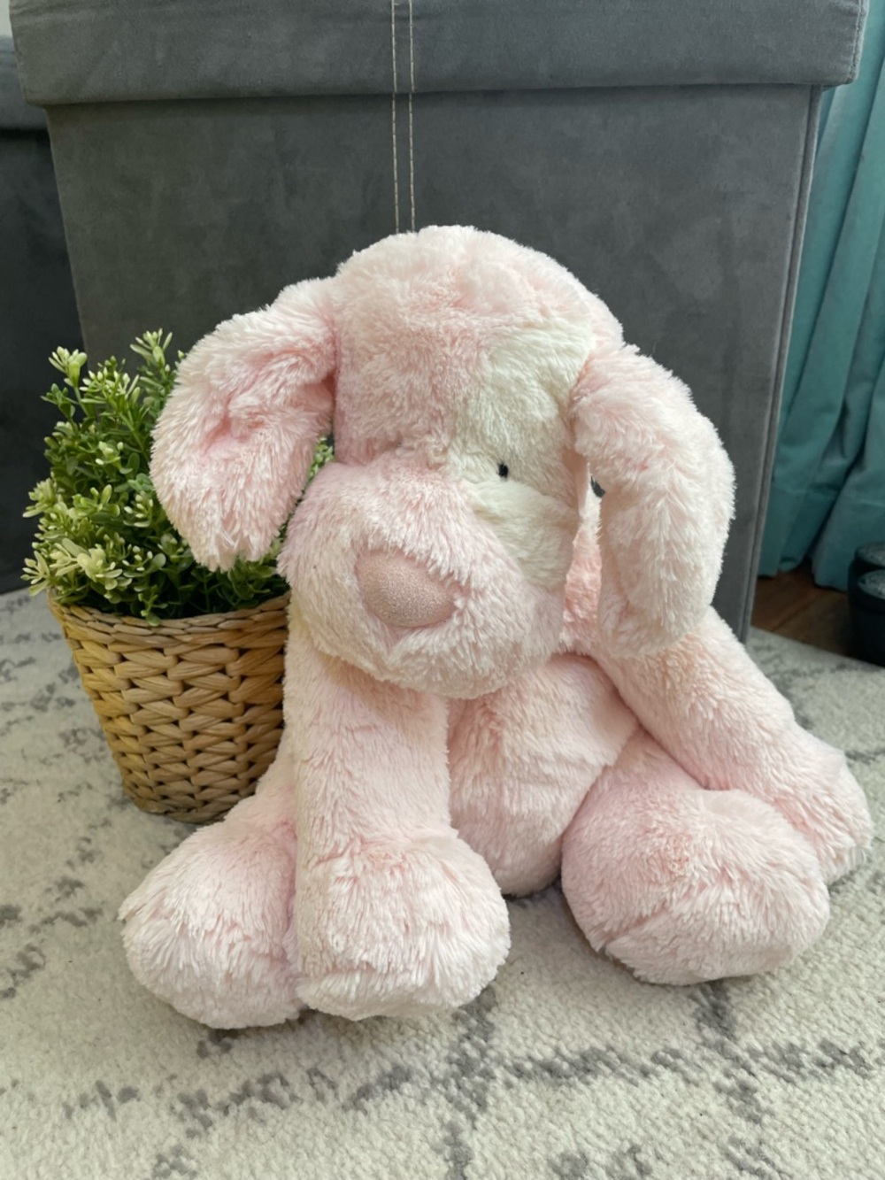Little Jellycat Pink Patches Puppy Dog Stuffed Toy